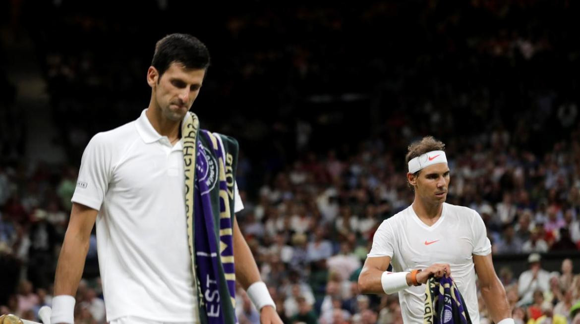 Novak Djokovic y Rafael Nadal, tenistas, Reuters
