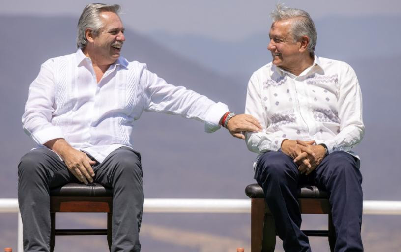 Alberto Fernández y Manuel López Obrador, artífices de un acuerdo para conducir la CELAC, foto NA