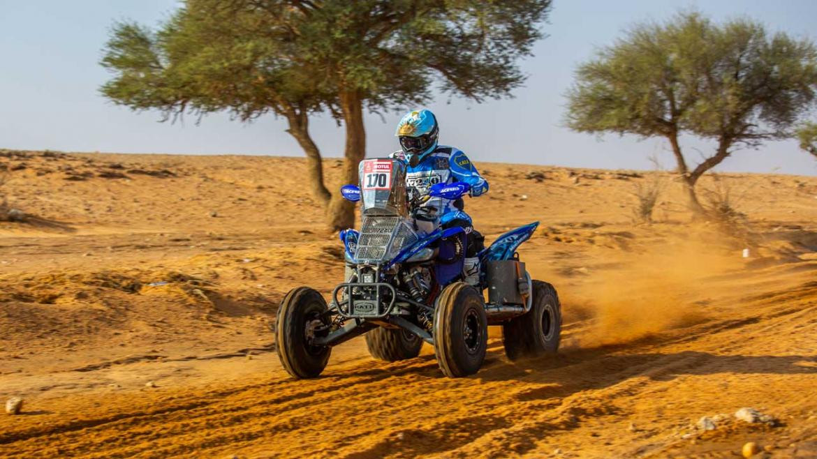 Manuel Andújar en el Rally Dakar