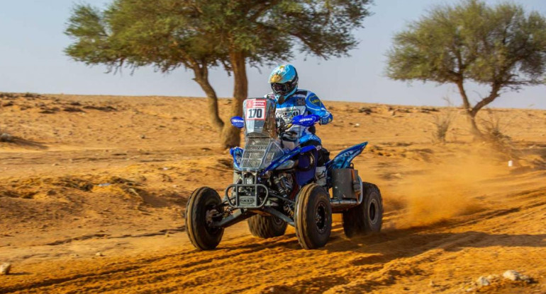 Manuel Andújar en el Rally Dakar