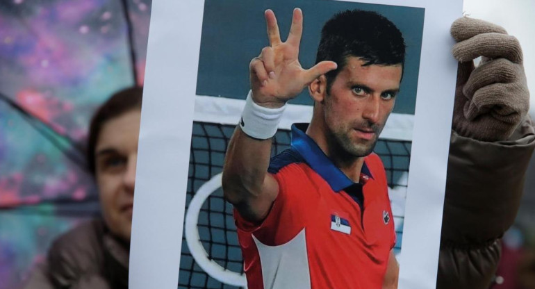 Fanáticos de Novak Djokovic en Australia, AGENCIA EFE