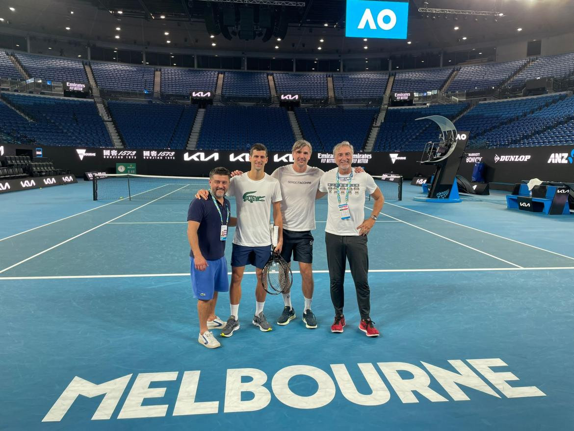 Novak Djokovic en el Abierto de Australia