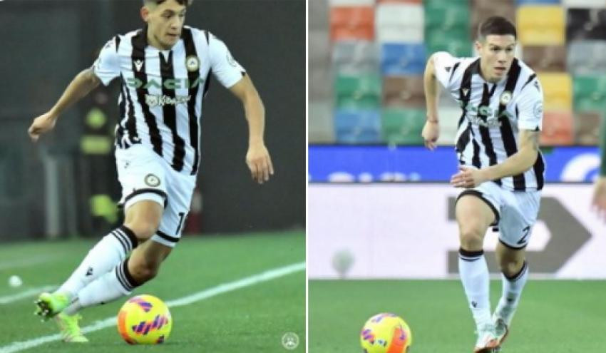 Nahuel Molina y Nehuen Pérez en el Udinese