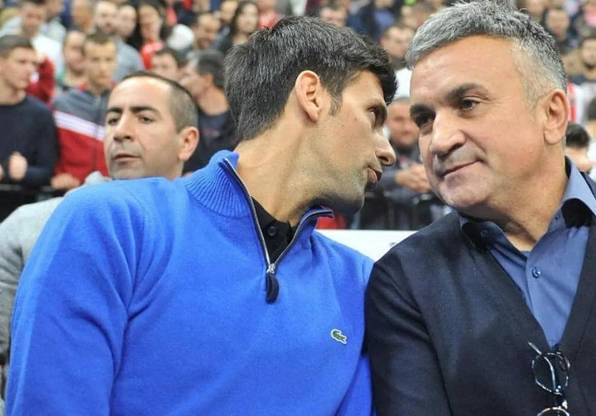 Novak y Srdjan Djokovic. Foto: Reuters.