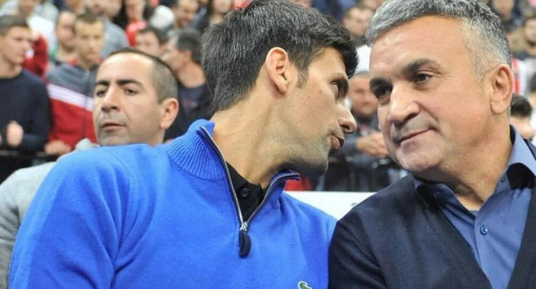 Novak y Srdjan Djokovic. Foto: Reuters.
