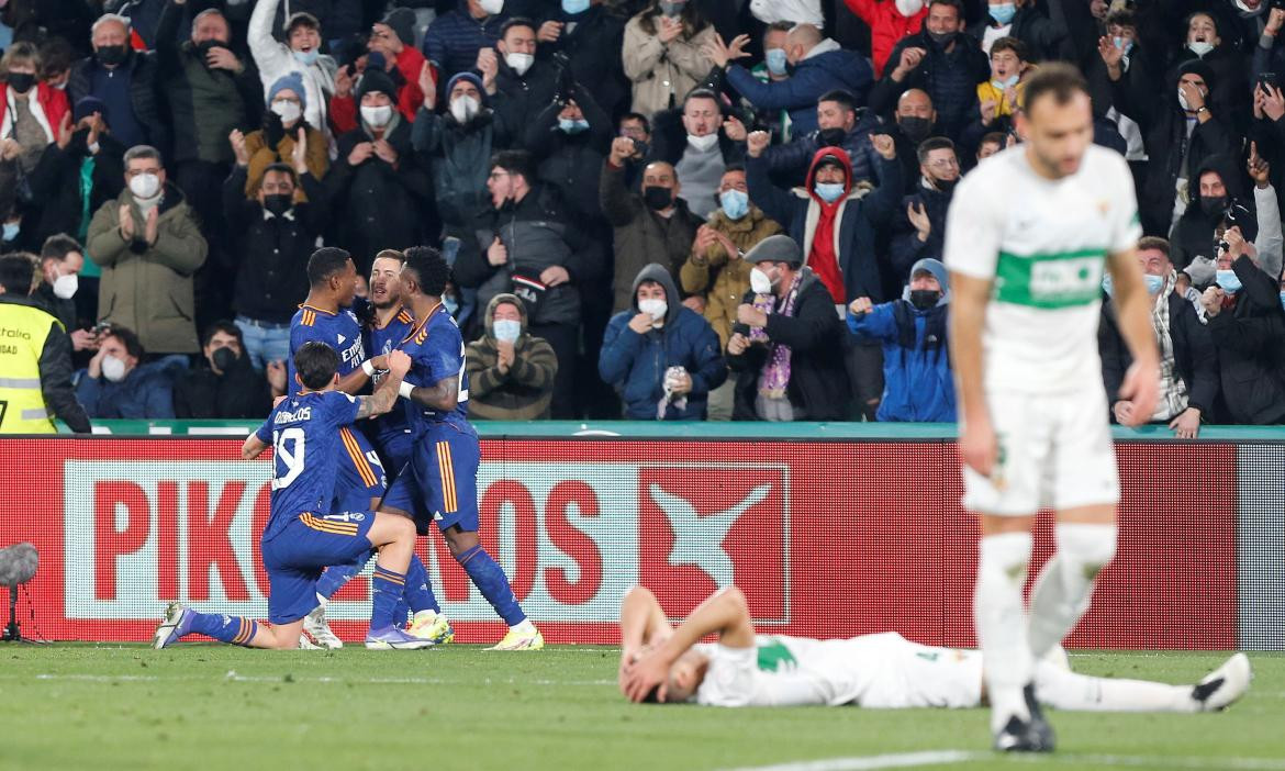 Festejo del Real Madrid ante el Elche por Copa del Rey, AGENCIA EFE