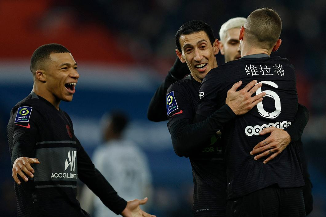 Festejo del PSG, Ángel Di María, Reuters