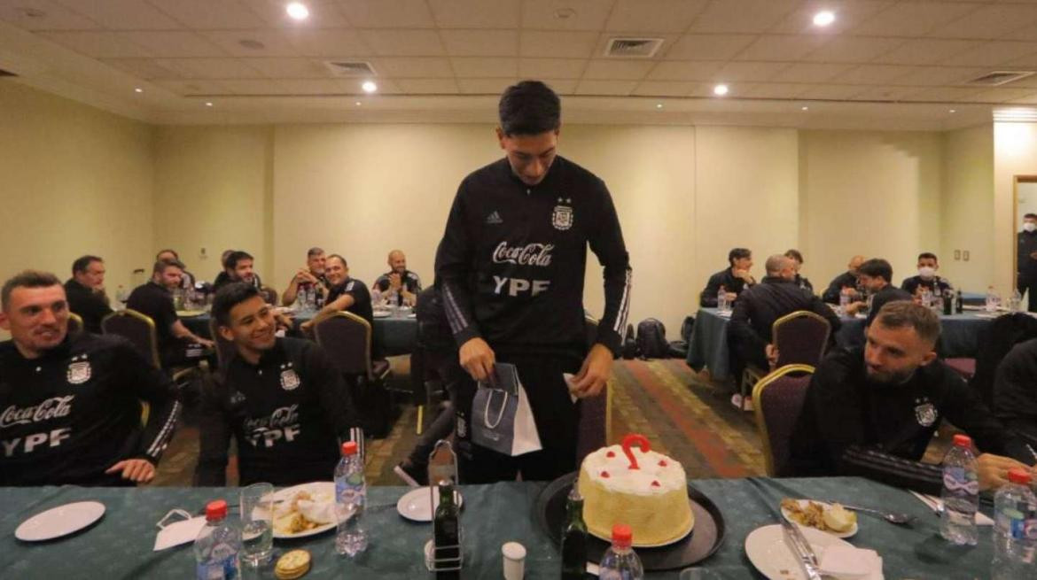 Selección Argentina en el hotel de Chile