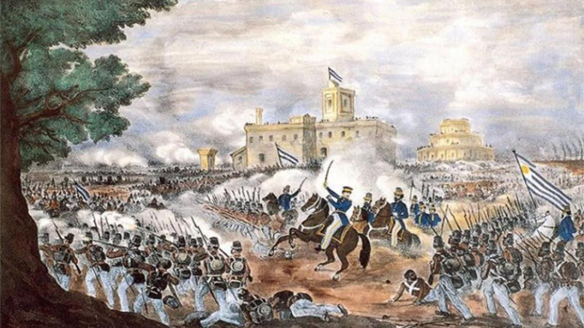 Batalla de Casero el 3 de febrero de 1852