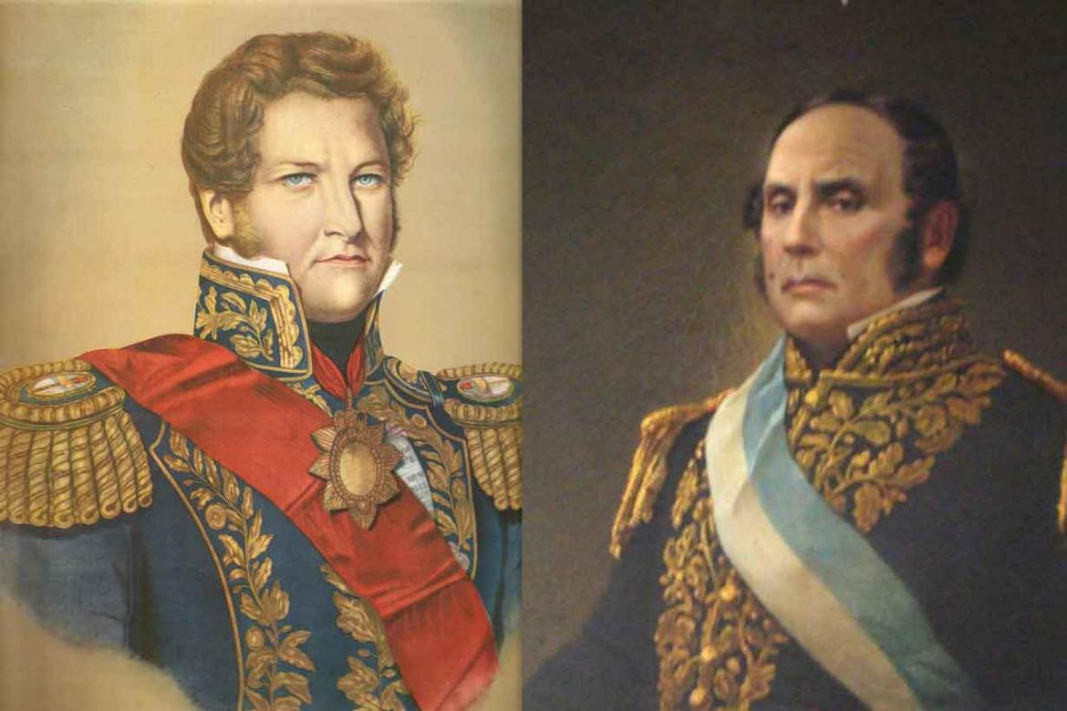 Juan Manuel de Rosas y Justo José de Urquiza