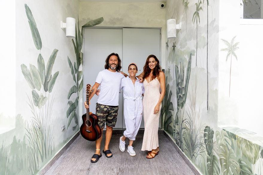 Chule Valerga junto a Diego Torres y Débora Bello