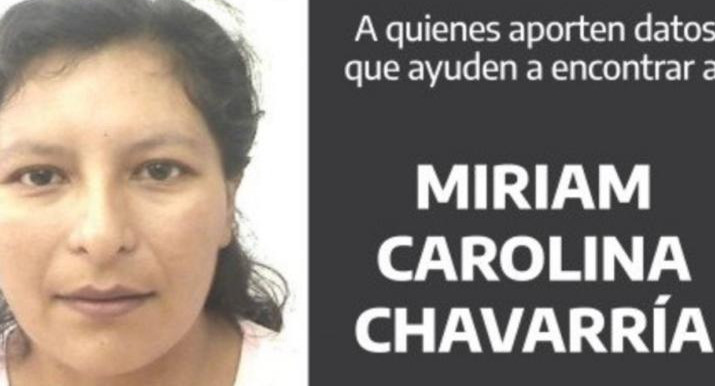 Miriam Carolina Chavarría, mujer desaparecida en Jujuy, NA