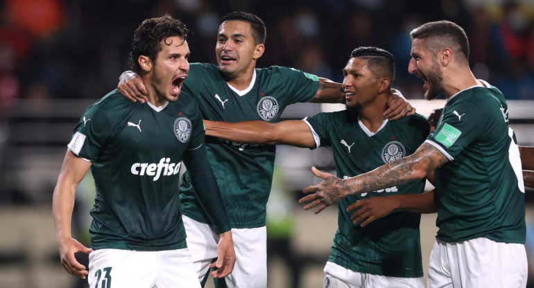 Festejo de Palmeiras en el Mundial de Clubes, REUTERS