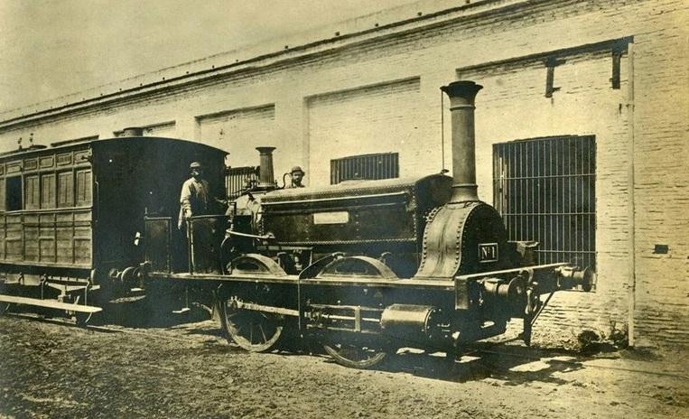 La locomotora La Porteña se usó para trasladar cadáveres al cementerio de la Chacarita