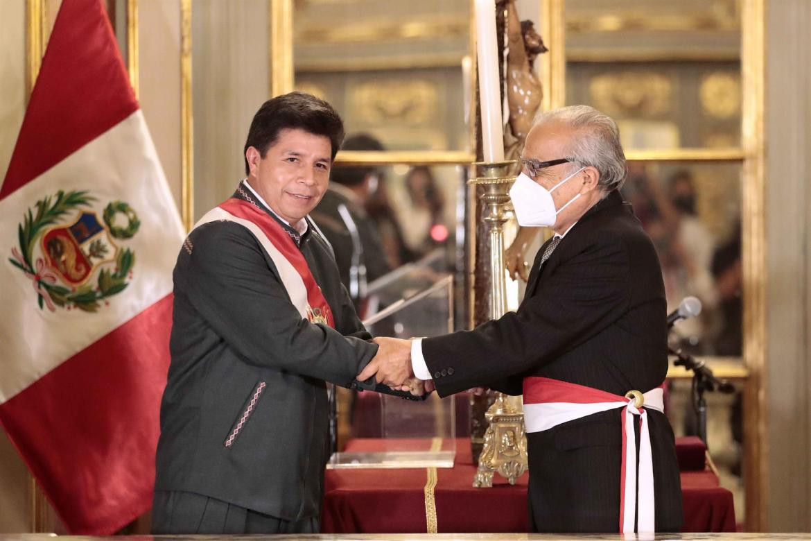 Pedro Castillo y el primer ministro de Perú, Aníbal Torres, AGENCIA EFE