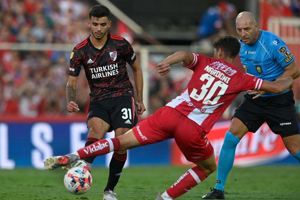 Unión vs River, fútbol argentino, foto NA