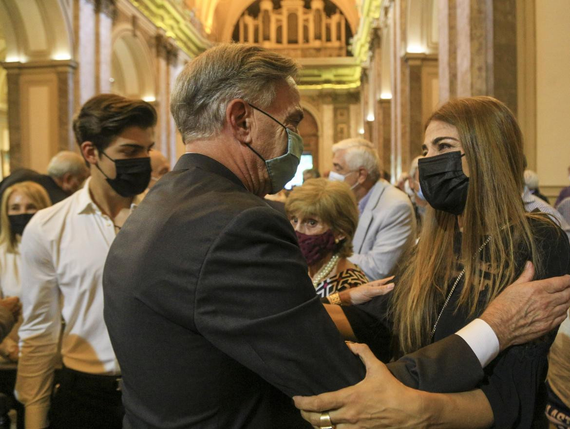 Miguel Ángel Pichetto junto a la hija del ex presidente Carlos Menem, Zulema, NA