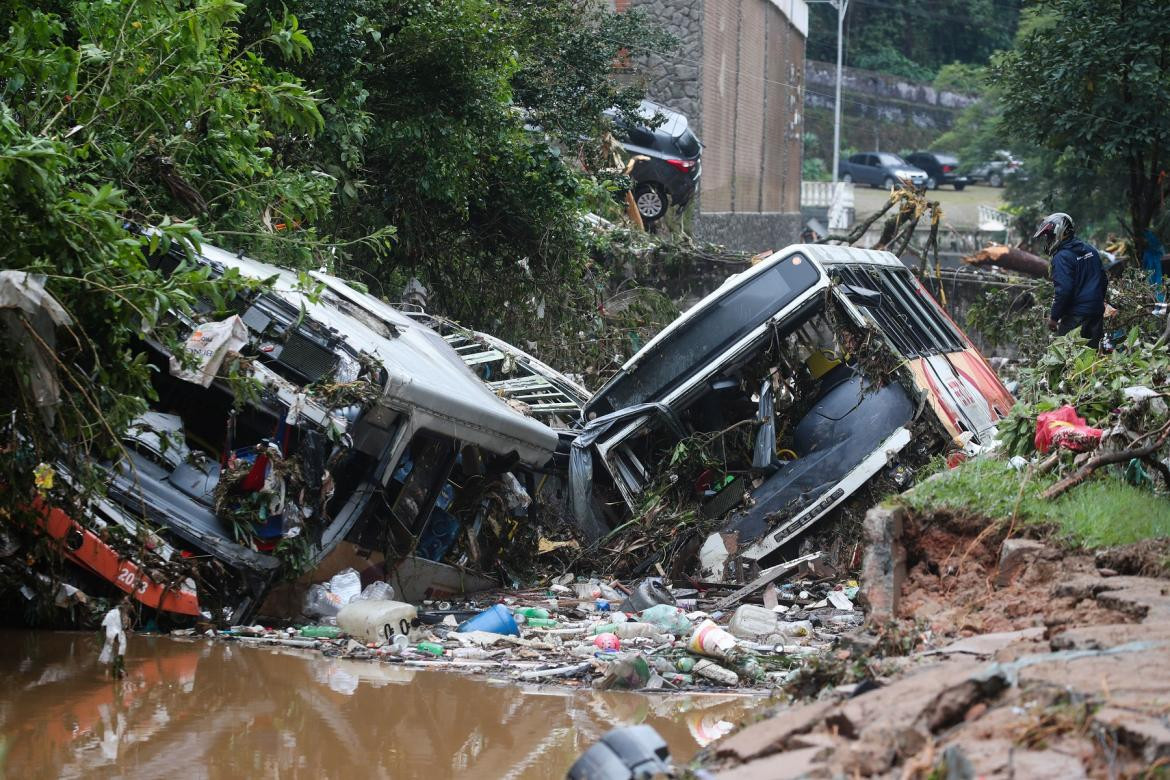 Inundaciones en Petrópolis, Brasil. Reuters.
