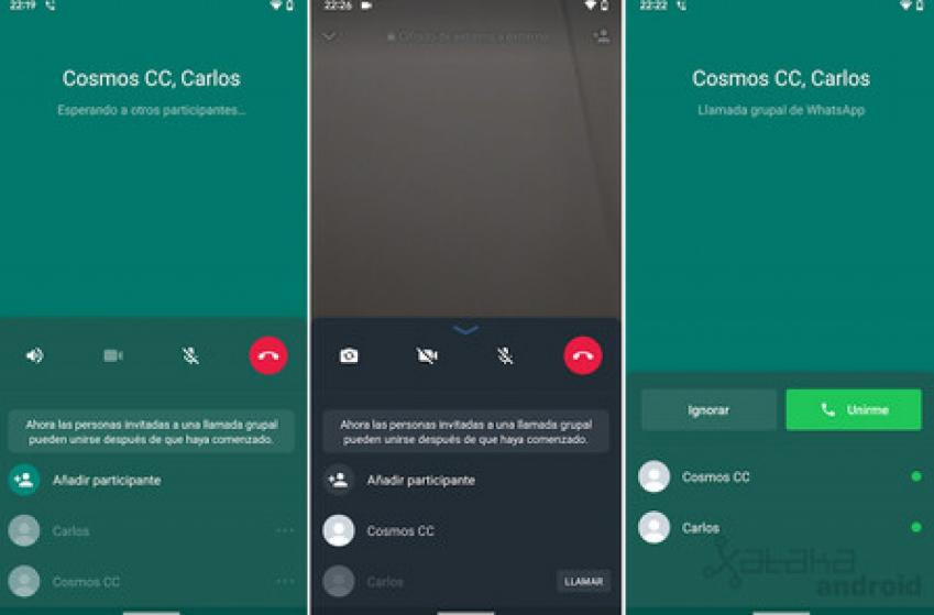 Actualización para llamada de voz de WhatsApp