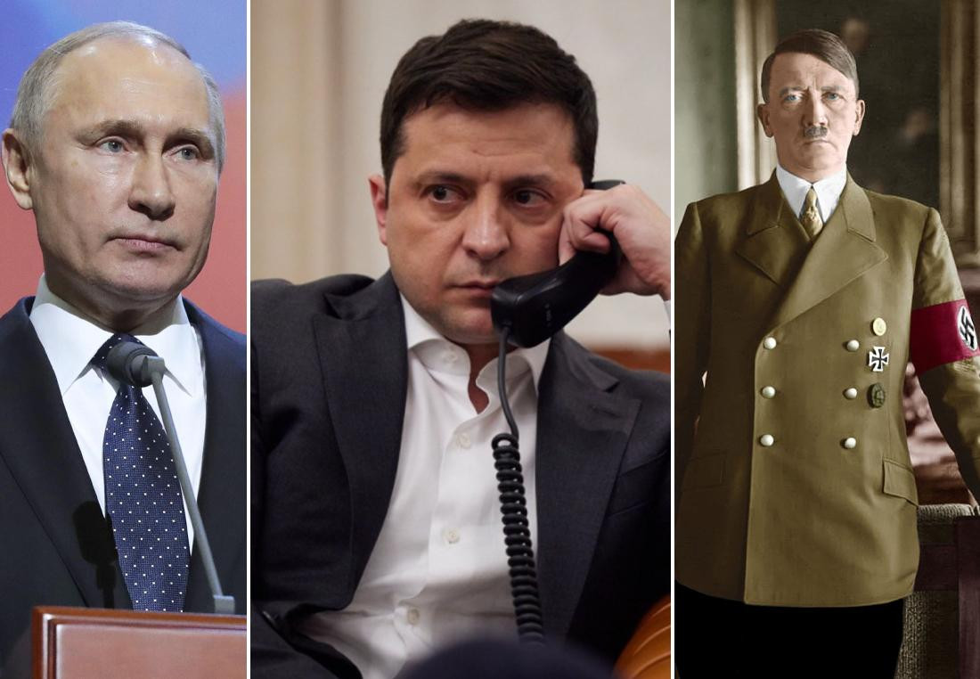 Putin, Zelenski y Hitler