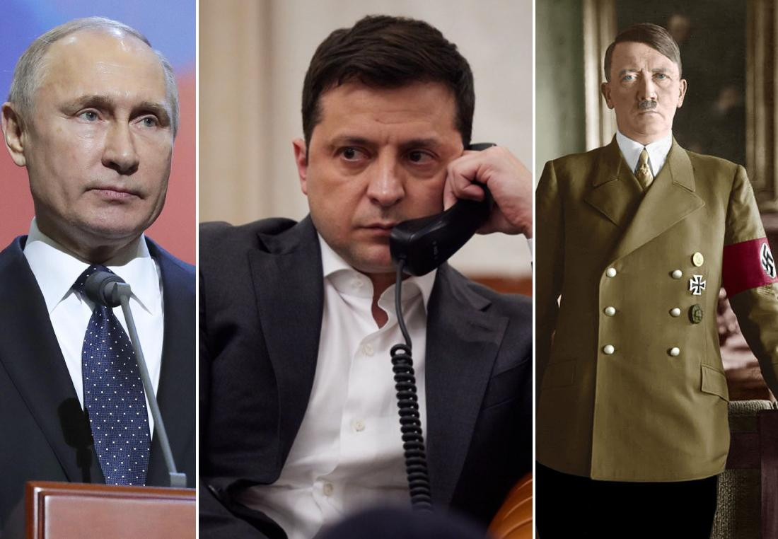 Putin, Zelenski y Hitler