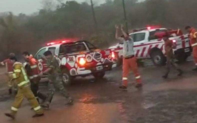 Captura video, incendios en Corrientes, NA