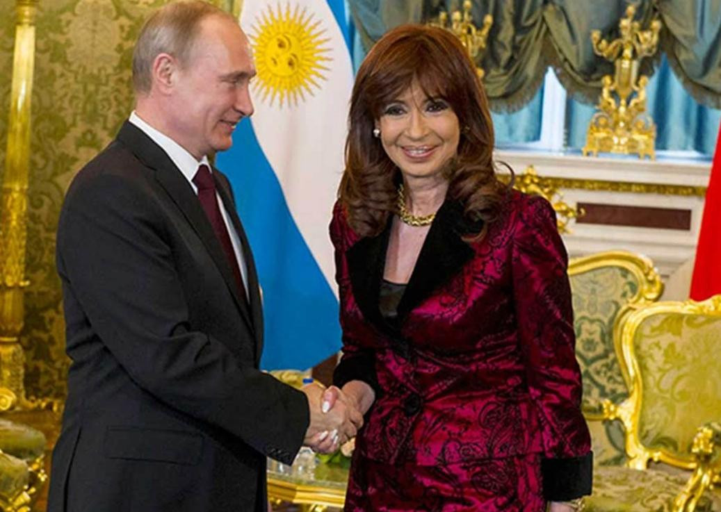 Vladimir Putin y Cristina Kirchner, Foto NA