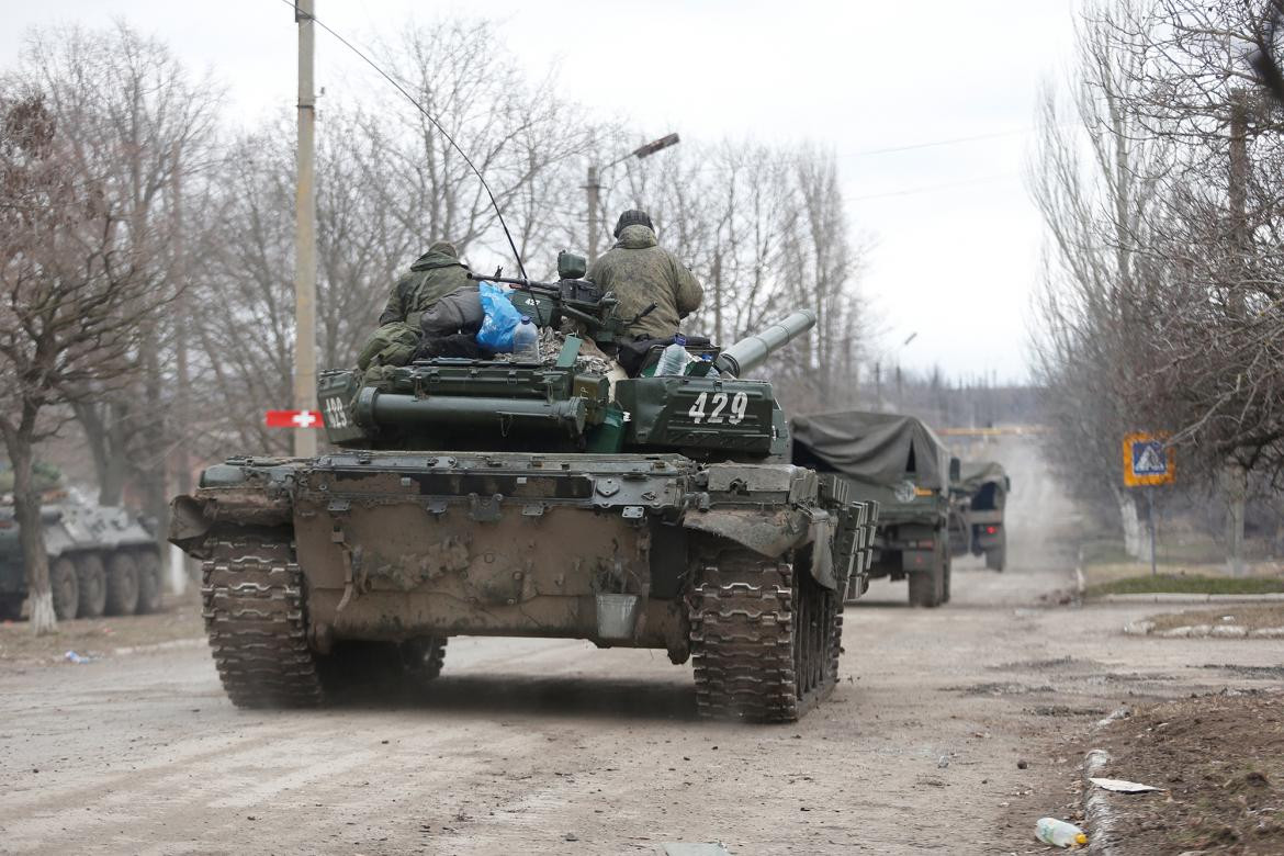 Conflicto entre Rusia y Ucrania, tanques rusos, Reuters