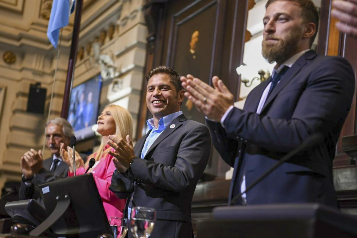 Legislatura bonaerense durante la apertura del período 150° de Sesiones Ordinarias de la Provincia de Buenos Aires. Foto NA	