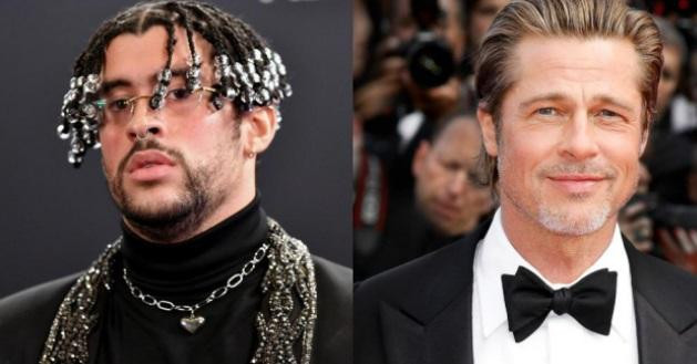 Brad Pitt y Bad Bunny 