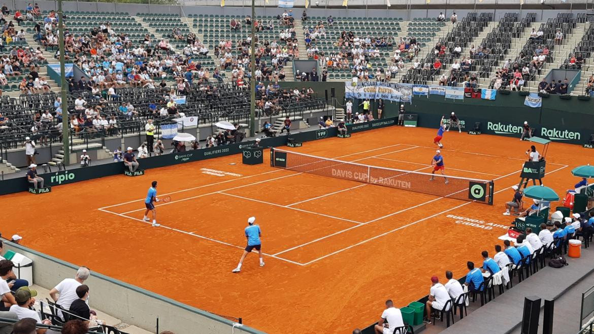 Maximo González y Horacio Zeballos en el dobles de Copa Davis ante República Checa