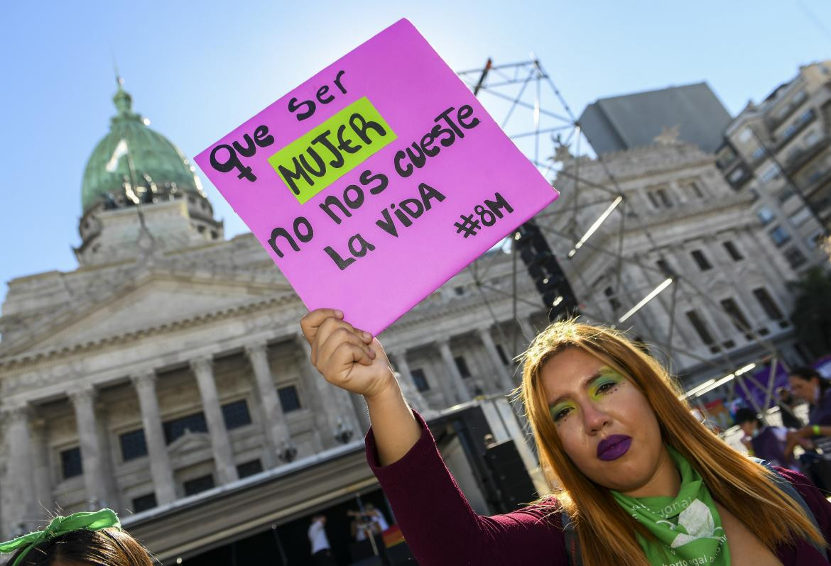 Movilizaciones al Congreso en el Día de la Mujer, NA