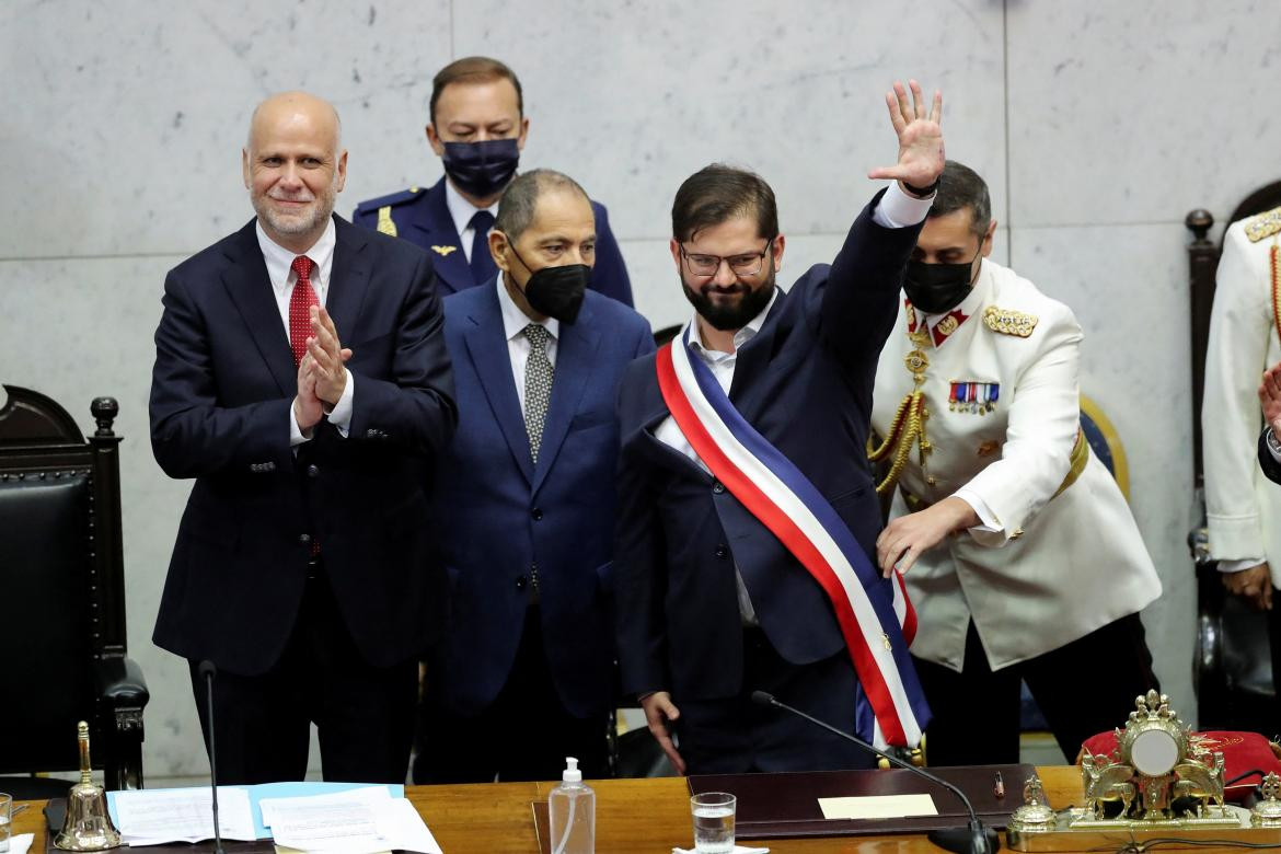 Asunción de Gabriel Boric en Chile, AGENCIA REUTERS