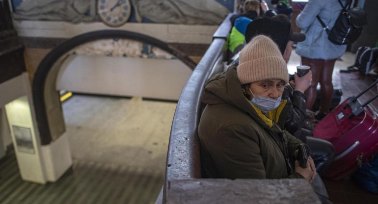Refugiados ucranianos en Praga, foto EFE