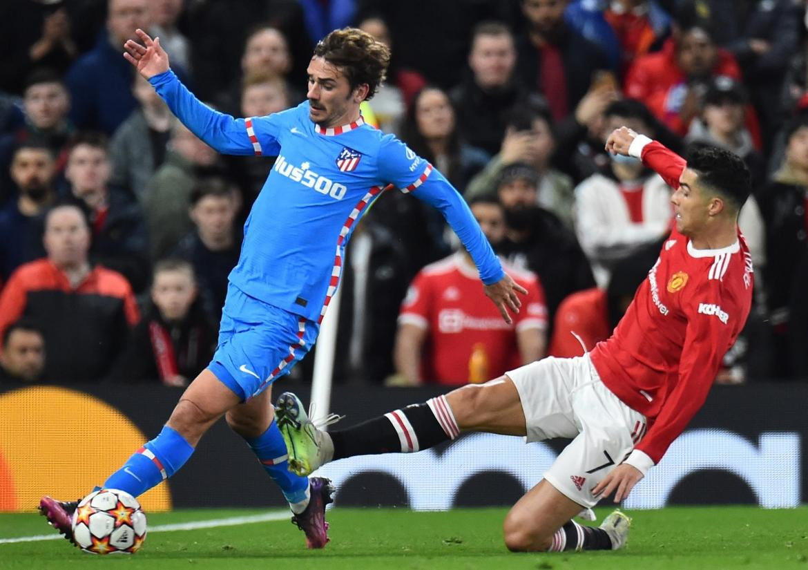 Atlético de Madrid vs Manchester United, Champions League. EFE