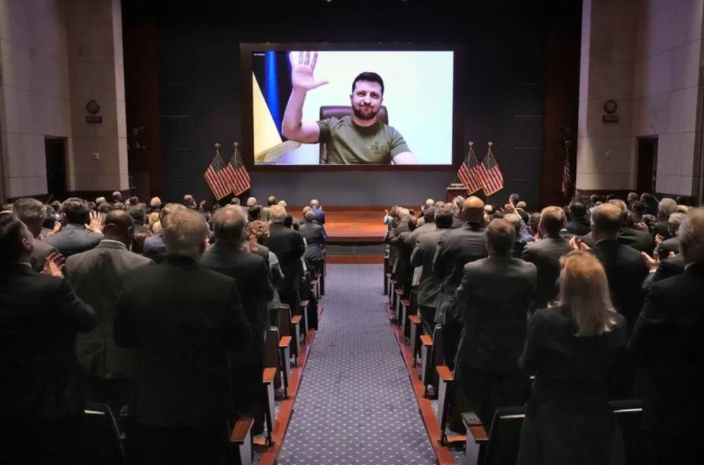 Volodimir Zelenski, presidente de Ucrania, conferencia, Estados Unidos, NA