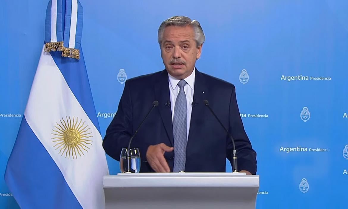 El presidente Alberto Fernández anuncia medidas para reducir la inflación, NA