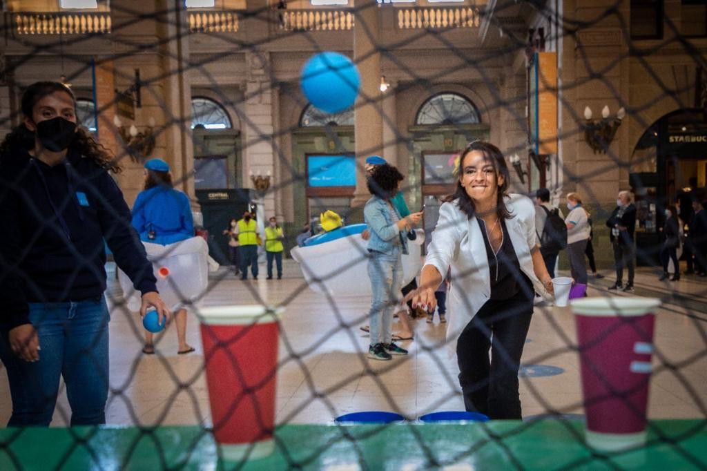 AySA realizó un flashmob en el Día Mundial del Agua​