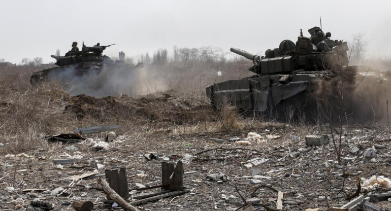 Conflicto entre Rusia y Ucrania, tanques de guerra, Reuters