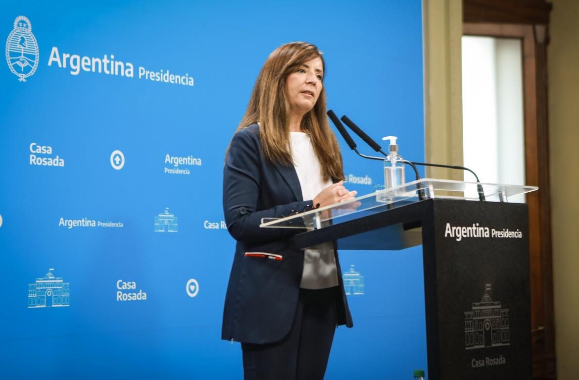 Portavoz de la Presidencia, Gabriela Cerruti, foto NA