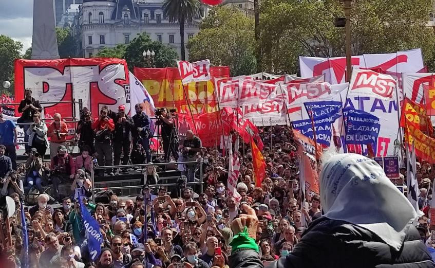 Marcha de la Izquierda por el Día de la Memoria, Verdad y Justicia, AGENCIA NA