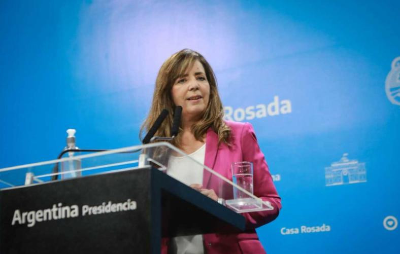 Gabriela Cerruti, portavoz del gobierno, foto prensa