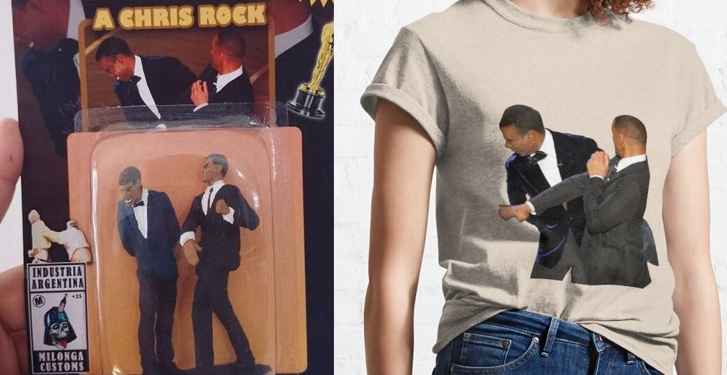 Camisetas, tatuajes y hasta un videojuego: el negocio detrás de la cachetada de Will Smith a Chris Rock