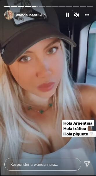 Wanda Nara y su mensaje por el piquete en la 9 de julio