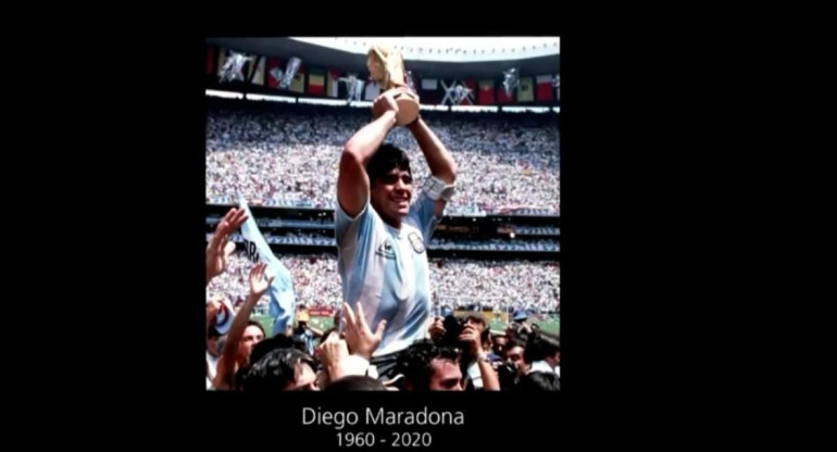 Homenaje de FIFA a Maradona en el sorteo del Mundial de Qatar 2022