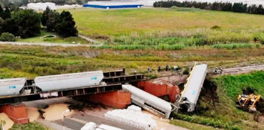 Tren accidentado en Rosario, NA