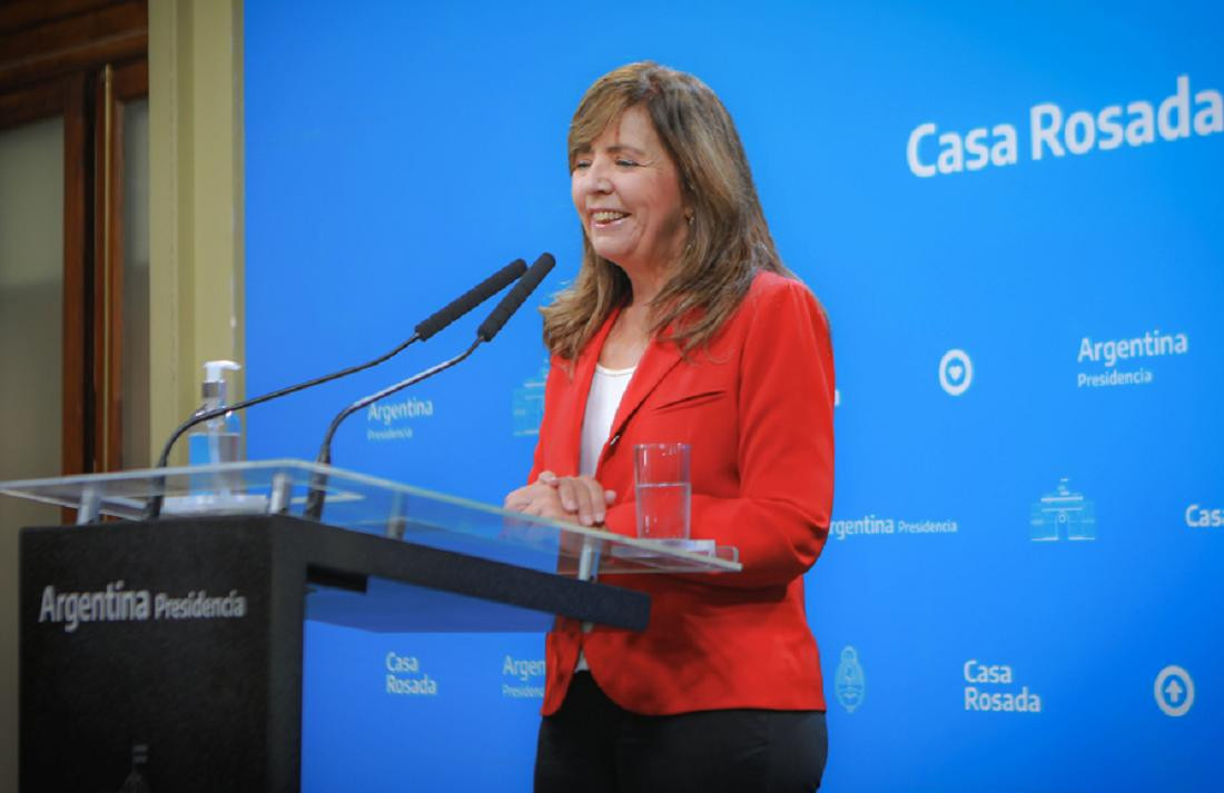 Gabriela Cerruti, portavoz del gobierno, foto NA