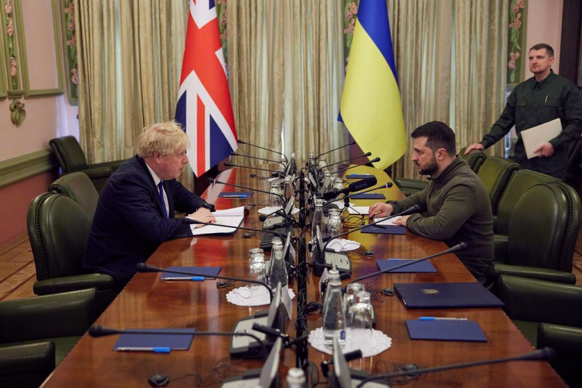 Boris Johnson y  Volodimir Zelenski, AGENCIA EFE