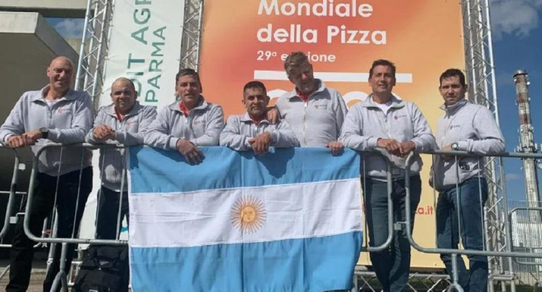 Participantes argentinos en el Mundial Pizza, foto prensa Apyce