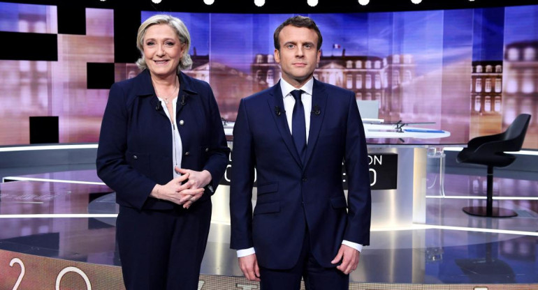 Macron y Le Pen, AFP